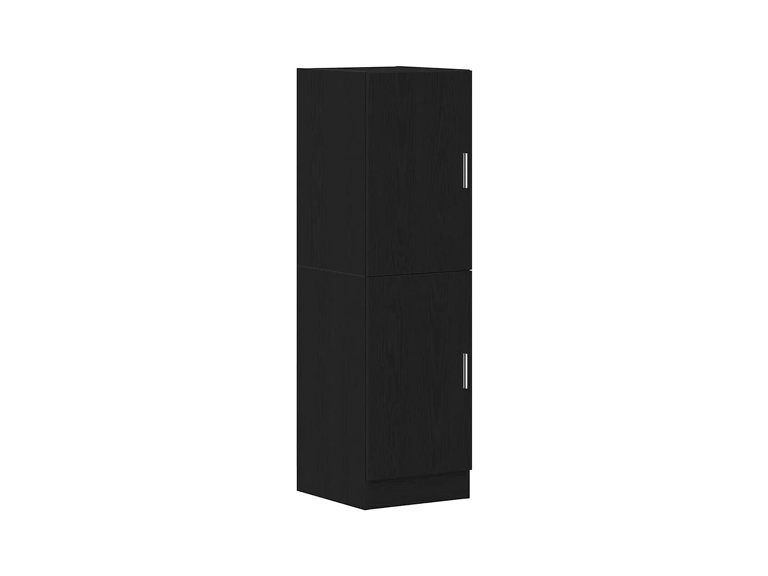 Set di 3 mobili da cucina in legno ingegnerizzato nero