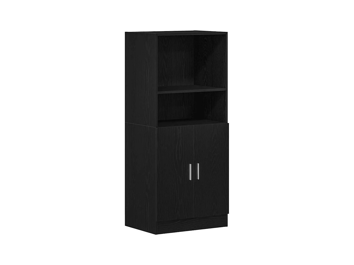 Set di 3 mobili da cucina in legno ingegnerizzato nero