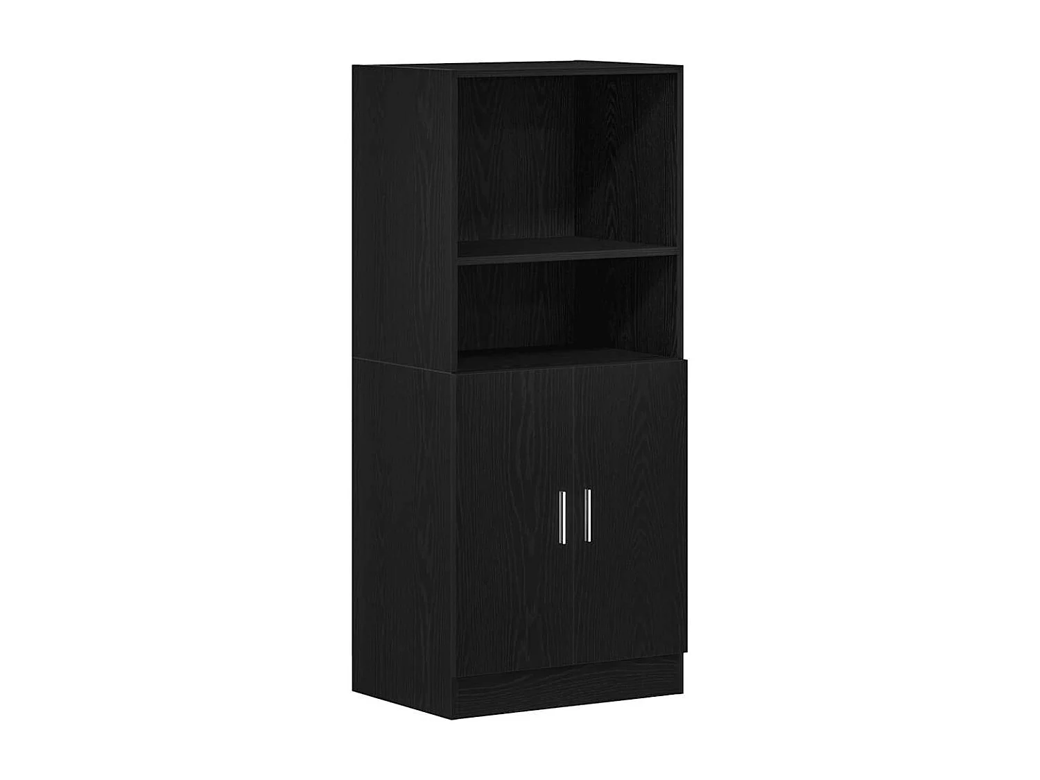 Ensemble d'armoires de cuisine 3 pcs noir bois d'ingénierie