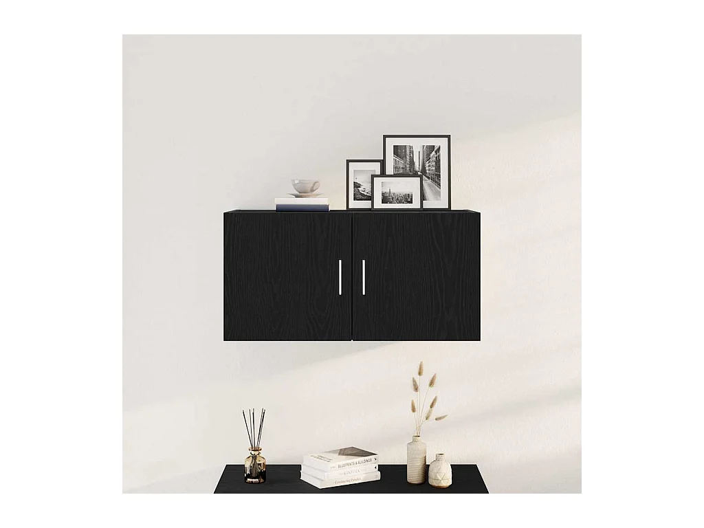 Pensile in rovere nero 80x39x40 cm in legno ingegnerizzato