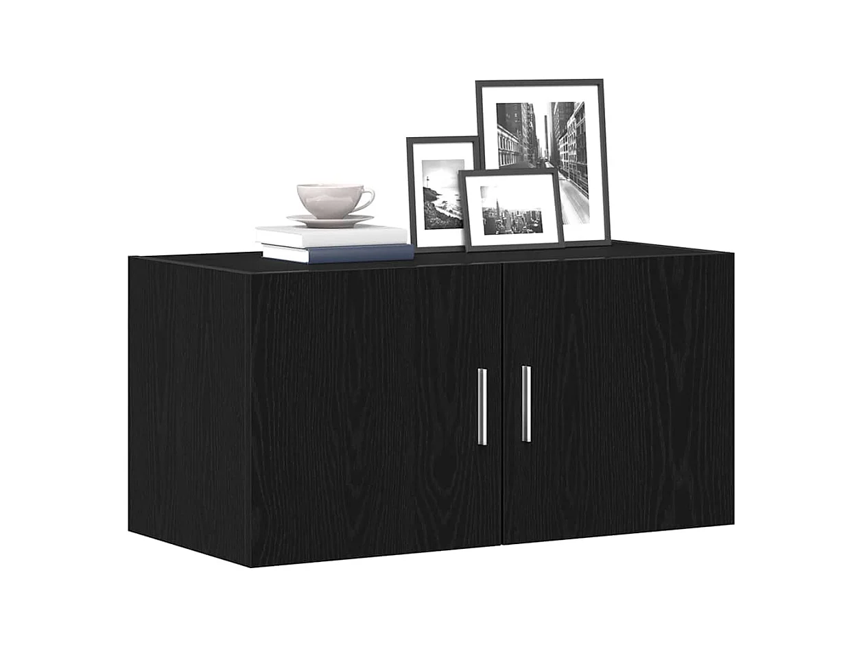 Pensile in rovere nero 80x39x40 cm in legno ingegnerizzato