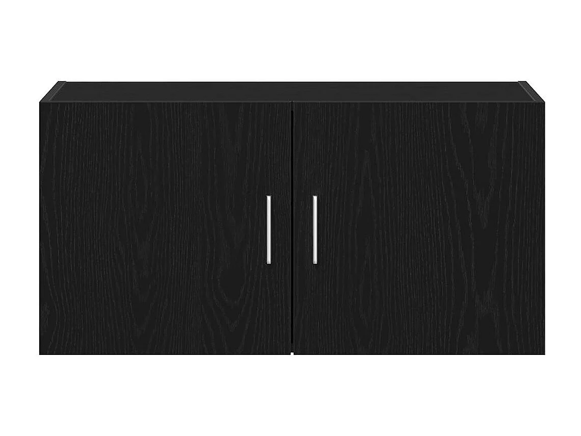 Armoire murale chêne noir 80x39x40 cm bois d'ingénierie