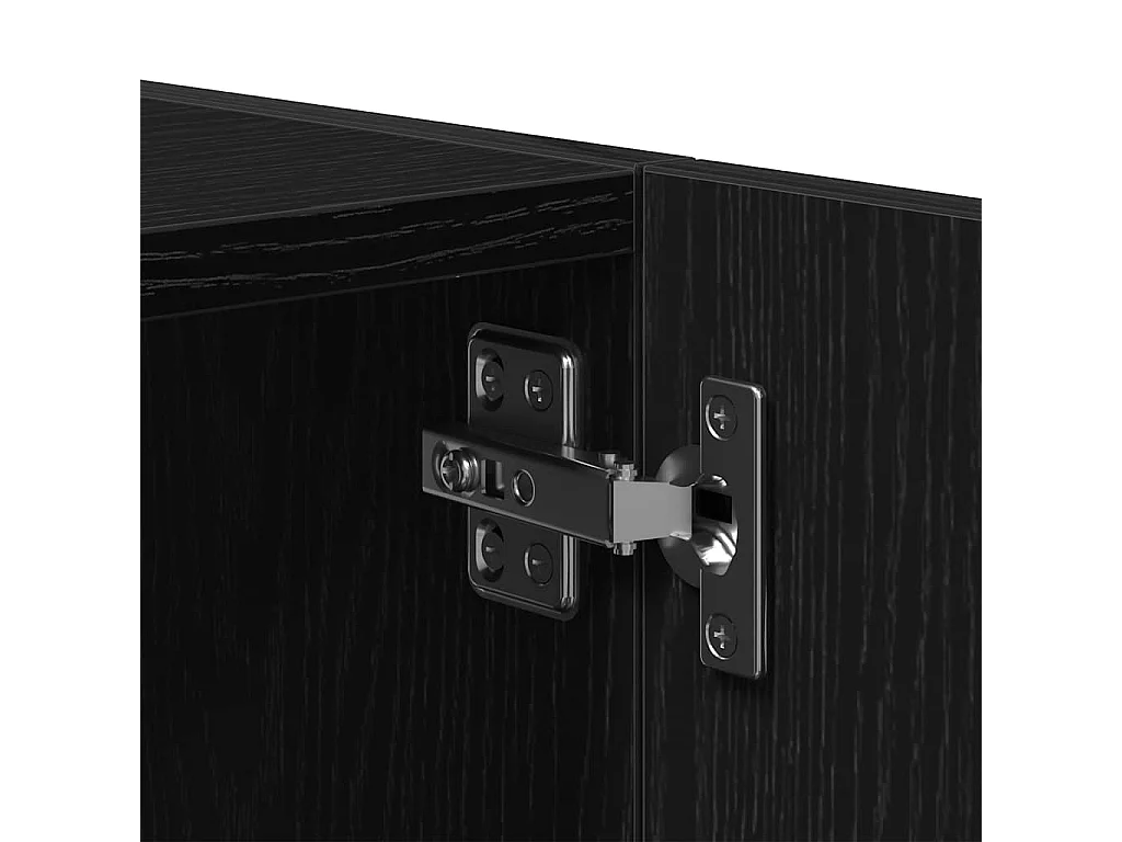 Armoire murale chêne noir 80x39x40 cm bois d'ingénierie