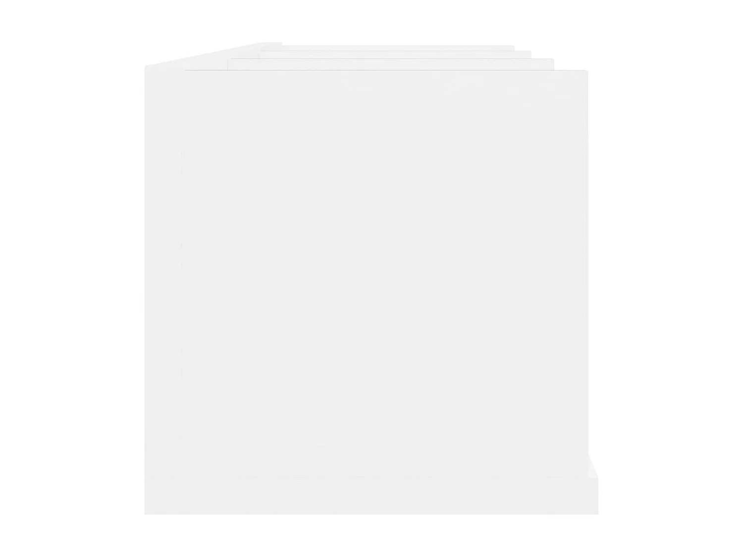 Étagère murale à CD Blanc 75x18x18 cm Bois d'ingénierie