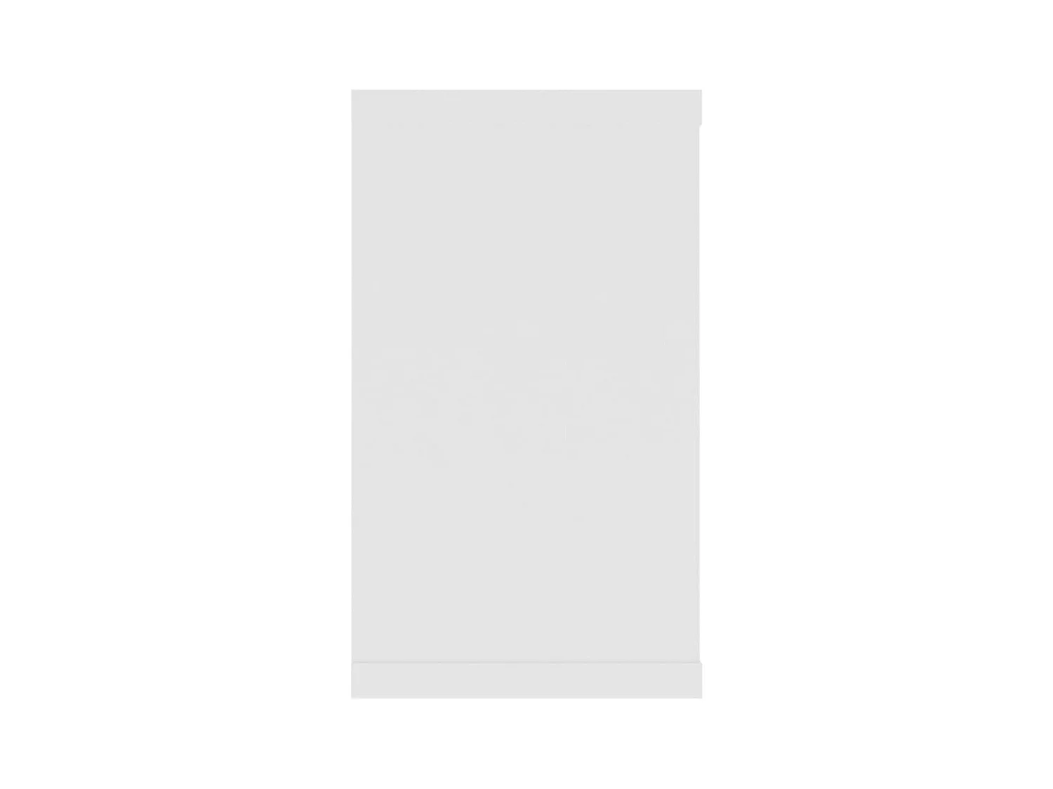 mensole a cubo bianche da parete 80x15x26,5 cm in legno ingegnerizzato