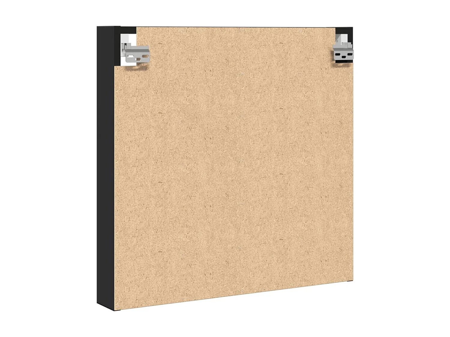 Schwarze Vitrine 60x8,5x58 cm Holzwerkstoff