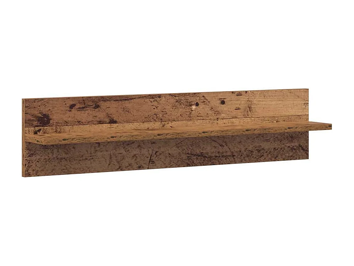 Mensole da parete 2 pezzi in legno antico 80 x 11,5 x 18 cm