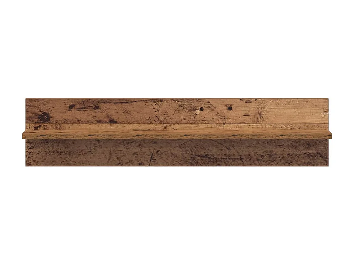 Mensole da parete 2 pezzi in legno antico 80 x 11,5 x 18 cm