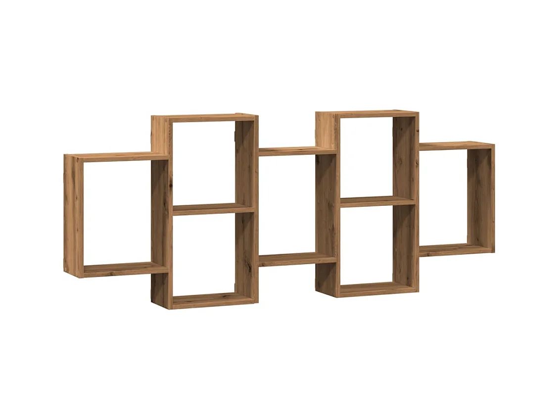 Mensola da parete in rovere realizzata a mano 159x18x65 cm in legno ingegnerizzato