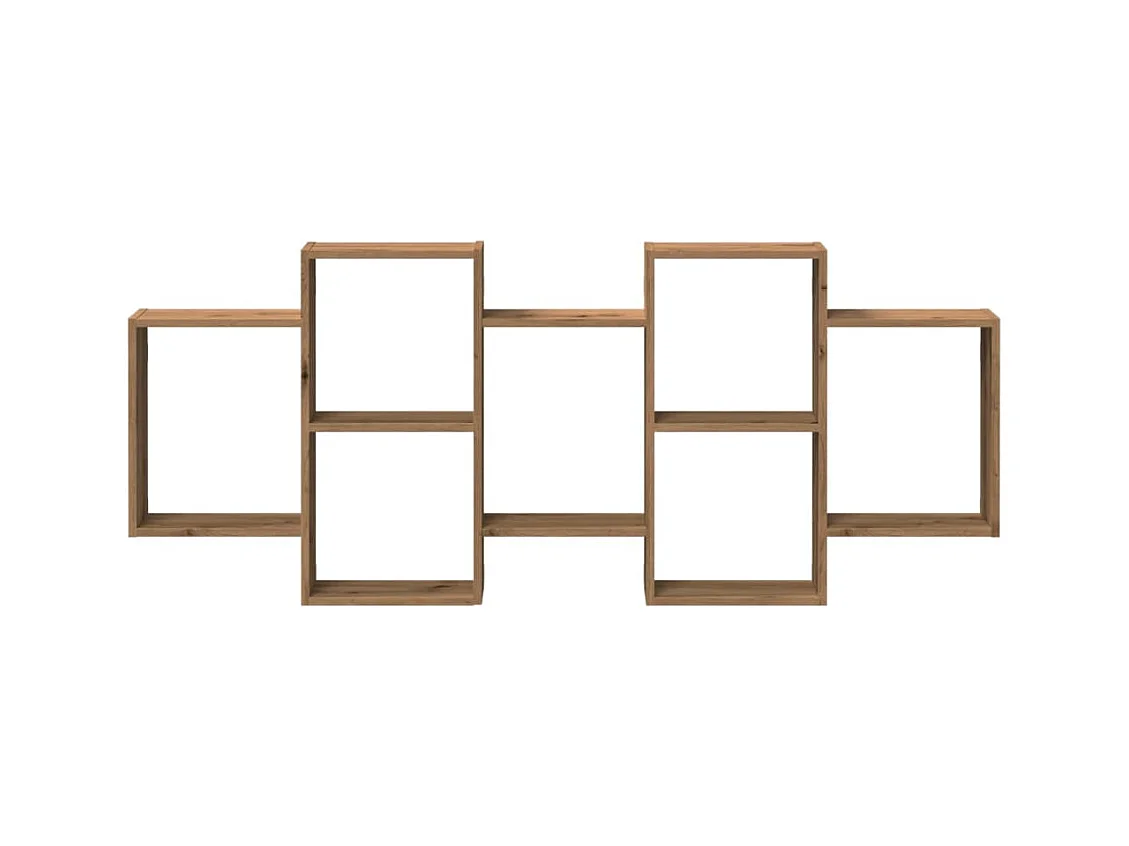 Mensola da parete in rovere realizzata a mano 159x18x65 cm in legno ingegnerizzato