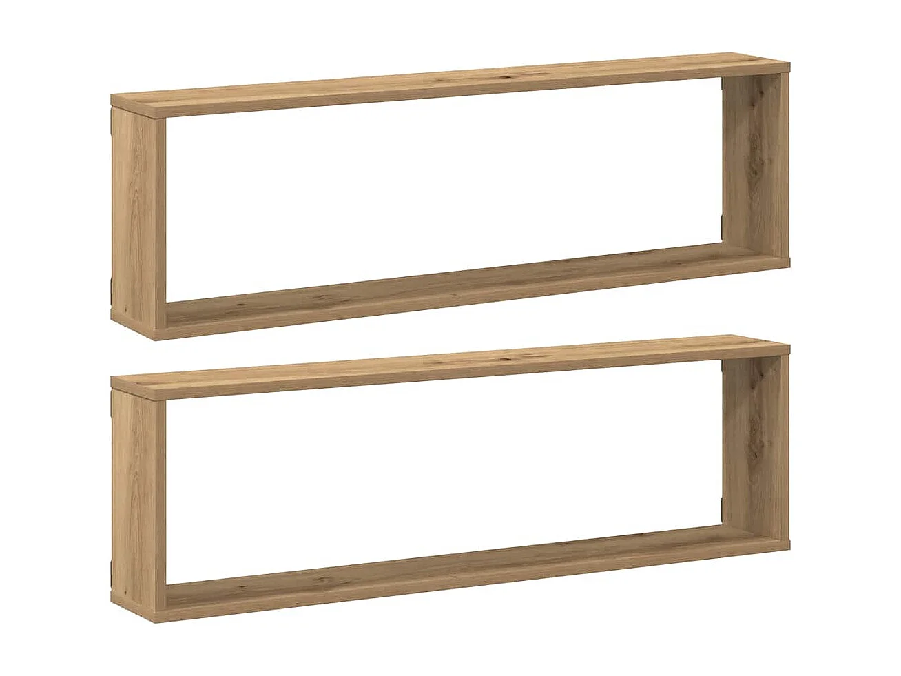 Étagères cube murales 2 pcs chêne artisanal bois ingénierie