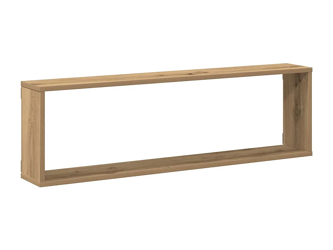 Étagères cube murales 2 pcs chêne artisanal bois ingénierie