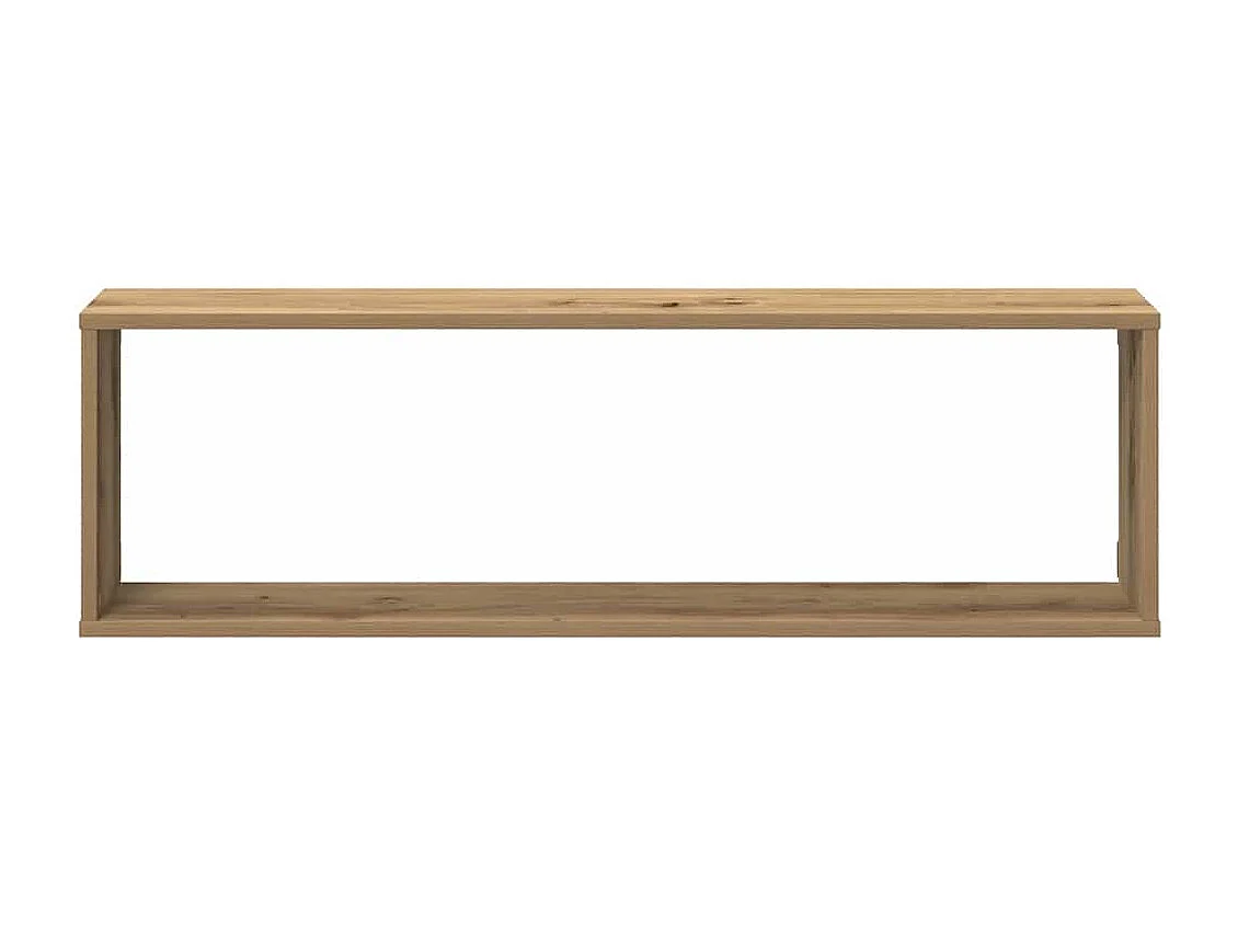 Étagères cube murales 2 pcs chêne artisanal bois ingénierie