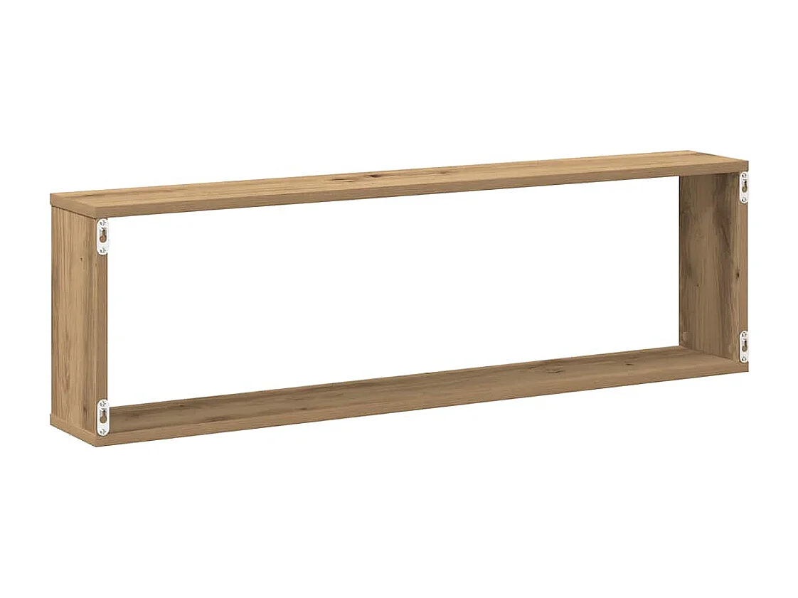 Étagères cube murales 2 pcs chêne artisanal bois ingénierie