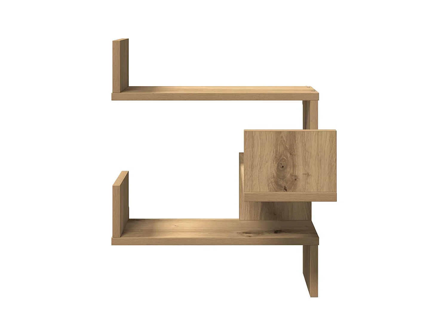 Étagères d'angle murales 2 pcs chêne artisanal 40x40x49,5 cm