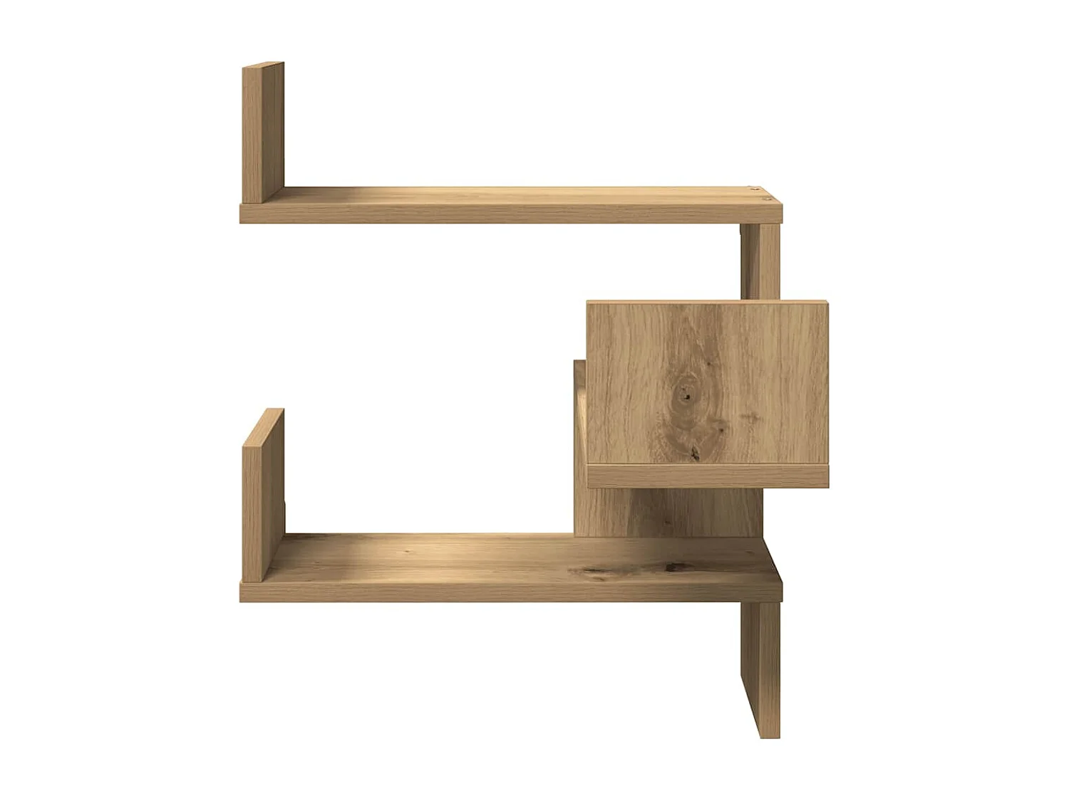 Étagères d'angle murales 2 pcs chêne artisanal 40x40x49,5 cm