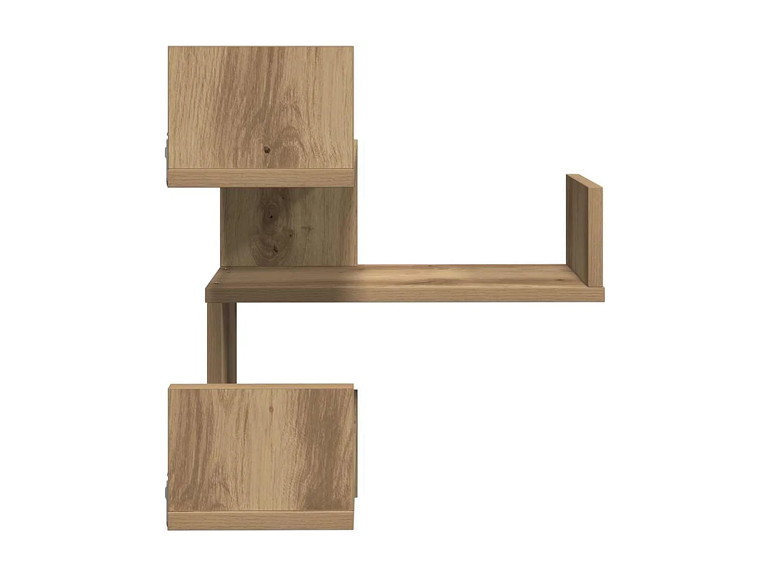 Étagères d'angle murales 2 pcs chêne artisanal 40x40x49,5 cm