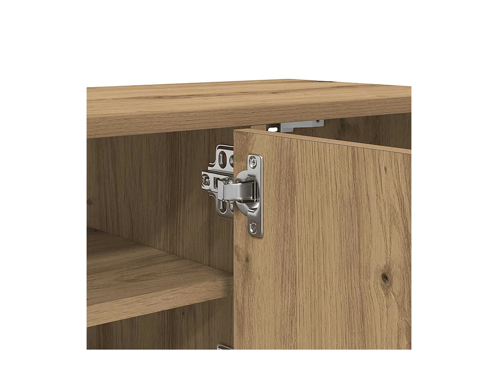 Armoire murale chêne artisanal 101x30x29 cm bois d'ingénierie