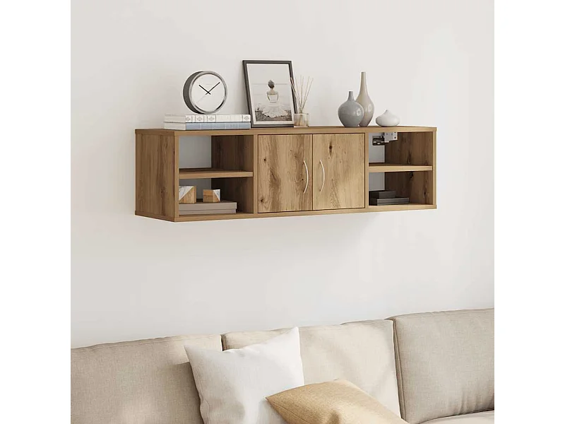 Armoire murale chêne artisanal 101x30x29 cm bois d'ingénierie