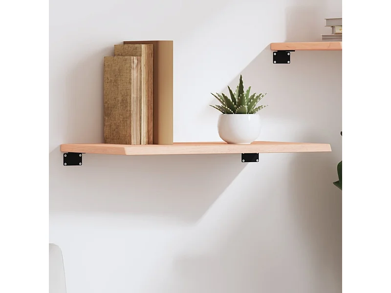 Étagère murale 60x40x2 cm bois de chêne massif non traité