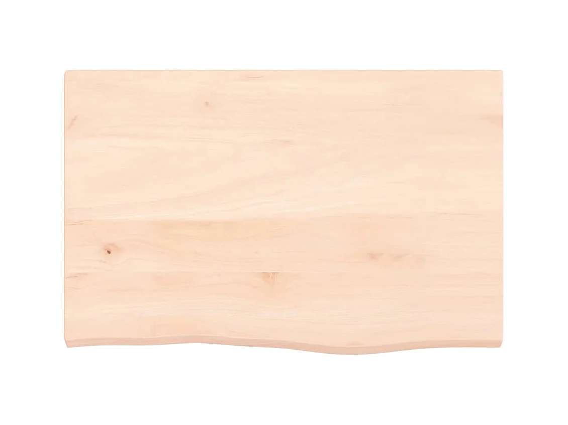 Étagère murale 60x40x2 cm bois de chêne massif non traité