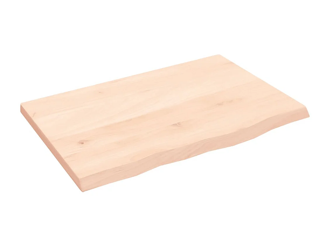 Étagère murale 60x40x2 cm bois de chêne massif non traité