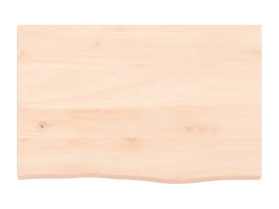 Étagère murale 60x40x2 cm bois de chêne massif non traité