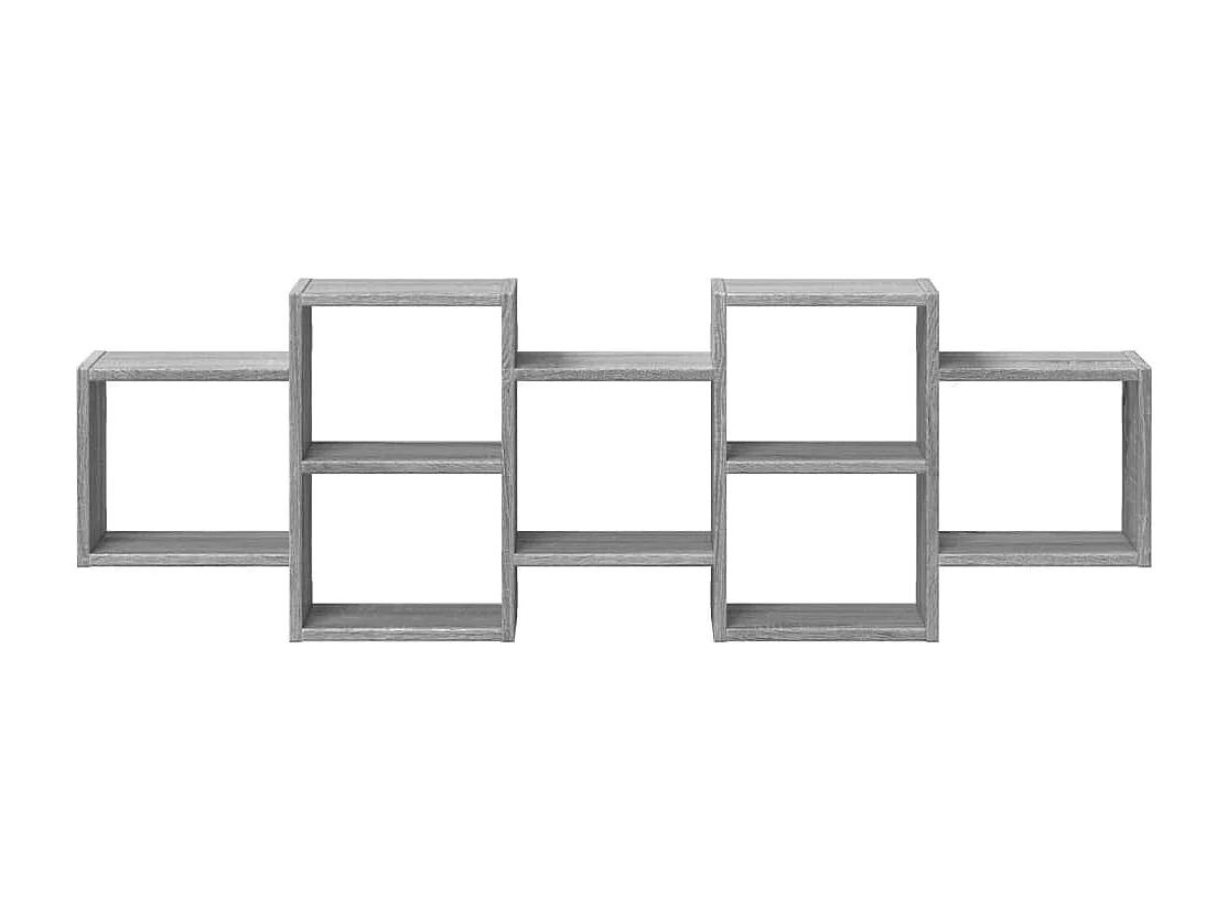 Estante de pared Sonoma gris 129x18x42 cm madera de ingeniería