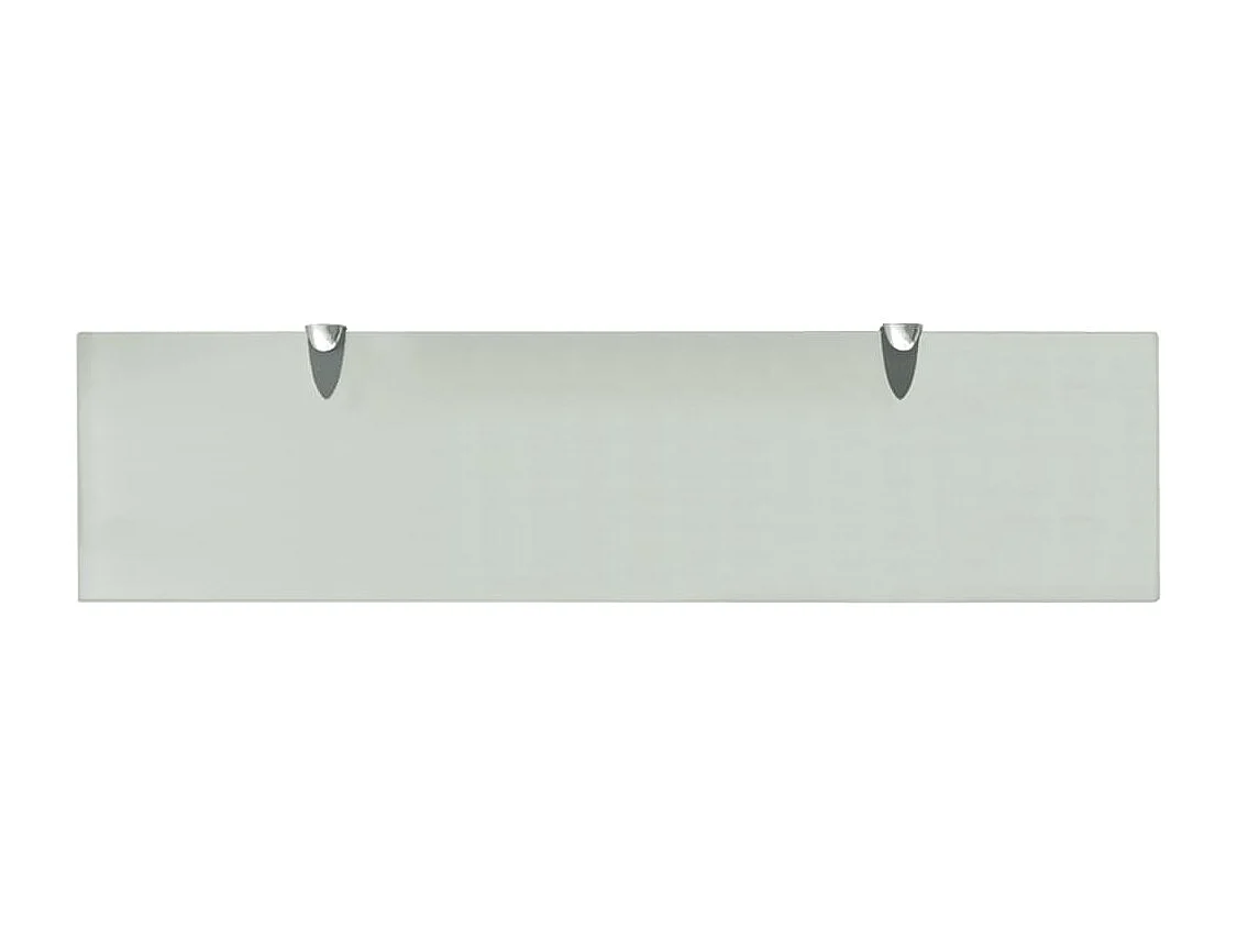 Estantes de pared 2 uds Cristal 80x20 cm 8 mm