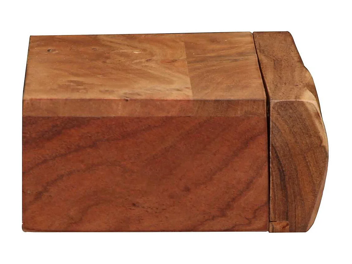 Mensole da parete 2 pezzi 40x17x8cm in legno massello di acacia