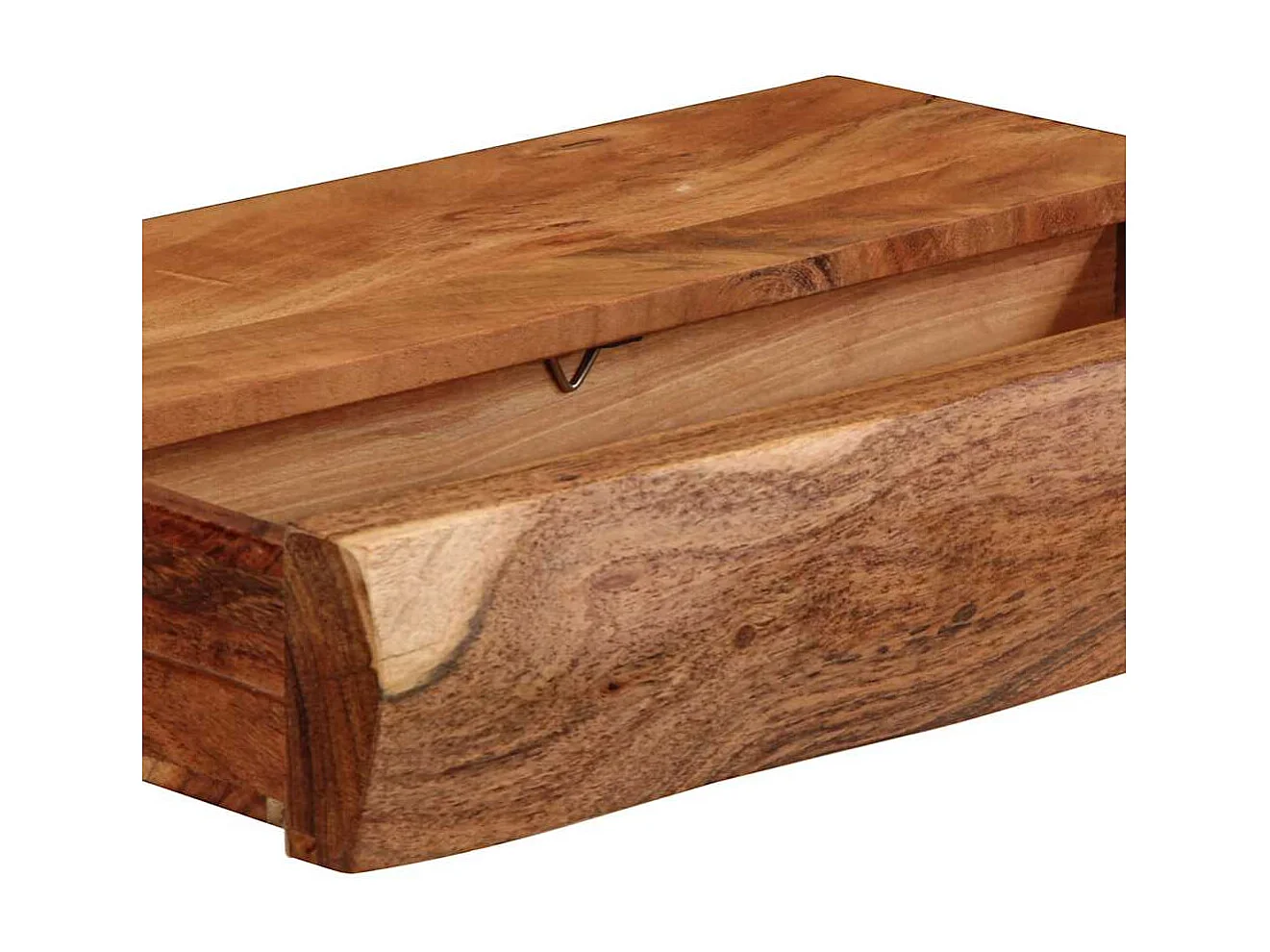 Mensole da parete 2 pezzi 40x17x8cm in legno massello di acacia