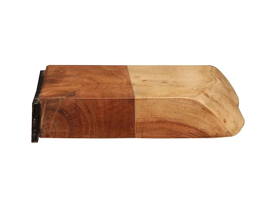 Étagères murales 2 pcs 40x20x3,5 cm bois massif d'acacia