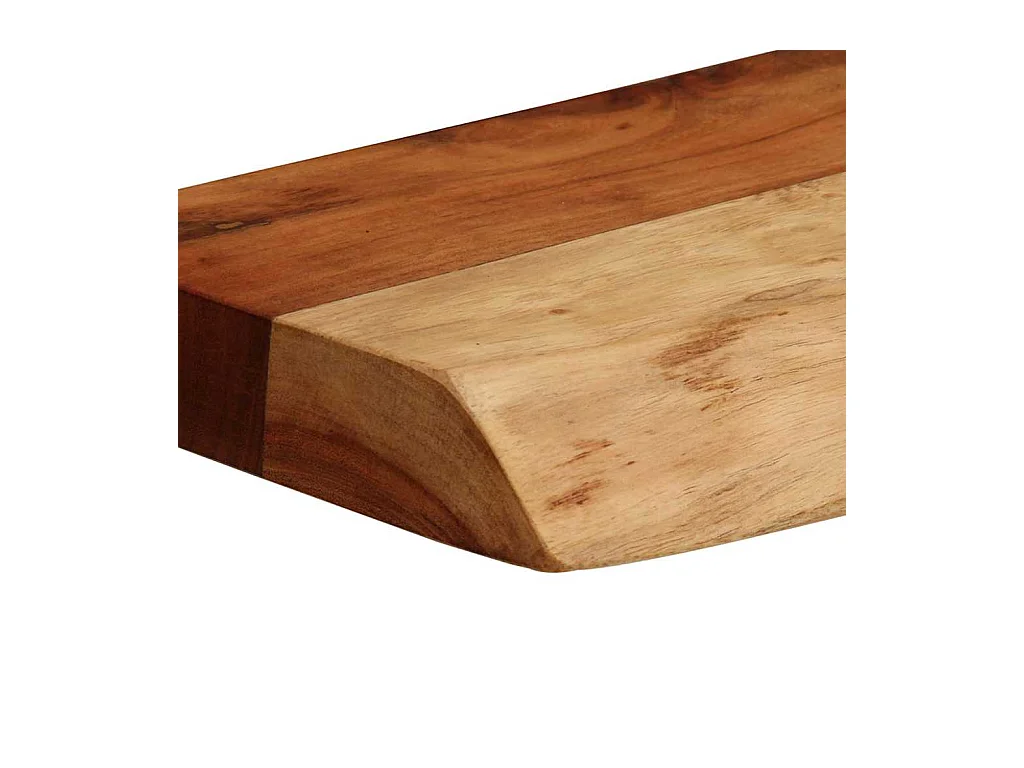 Étagères murales 2 pcs 40x20x3,5 cm bois massif d'acacia