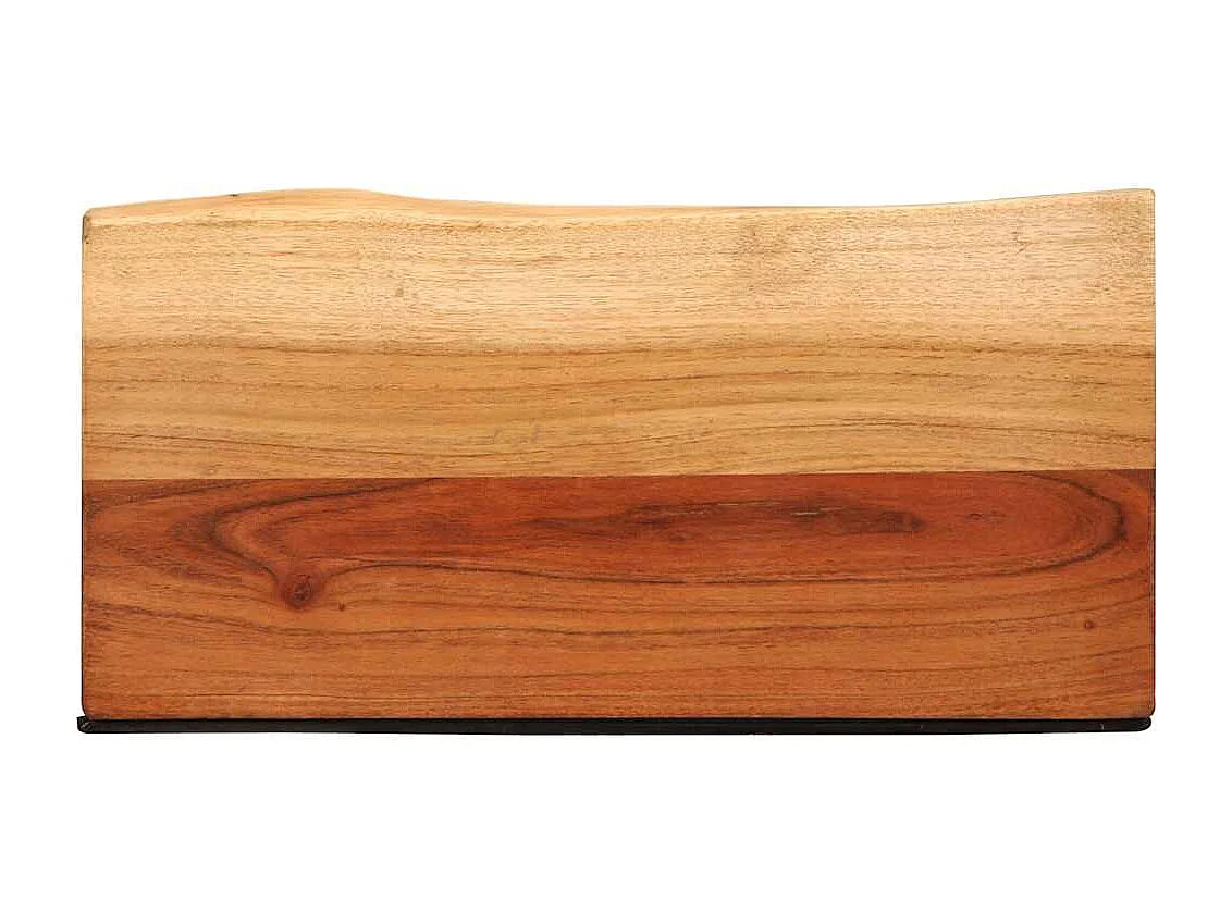 Étagères murales 2 pcs 40x20x3,5 cm bois massif d'acacia