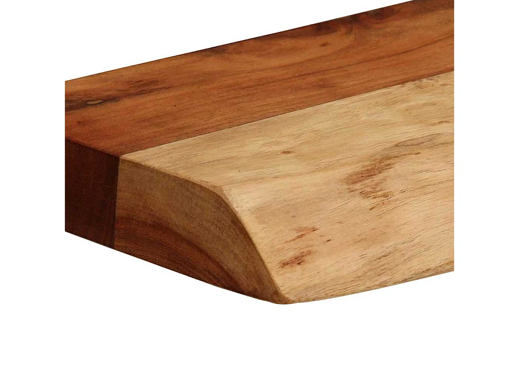 Étagères murales 2 pcs 40x20x3,5 cm bois massif d'acacia