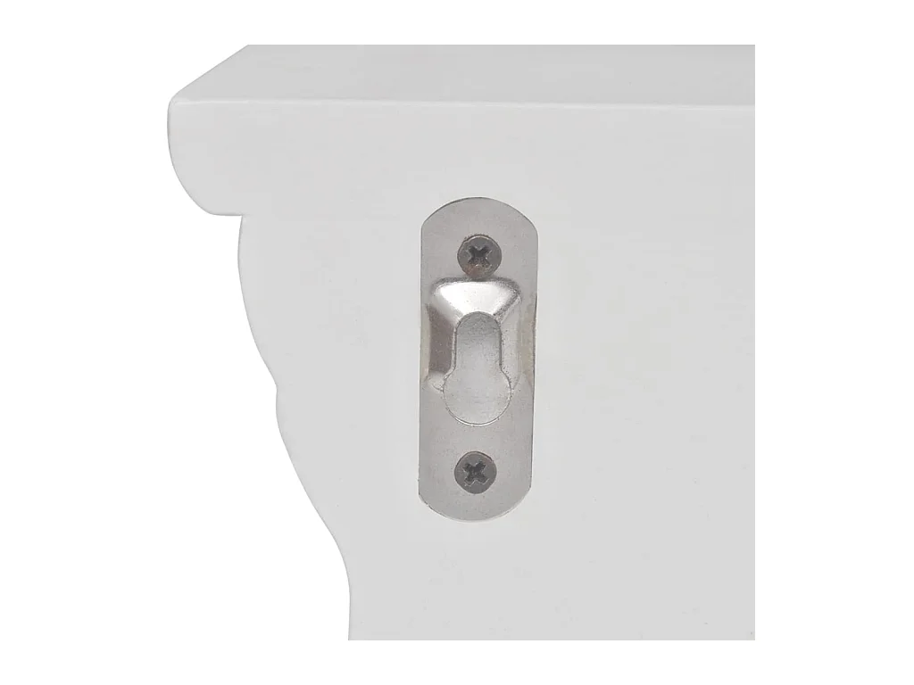 Mensole da parete Aaliyah 2 pezzi, bianche