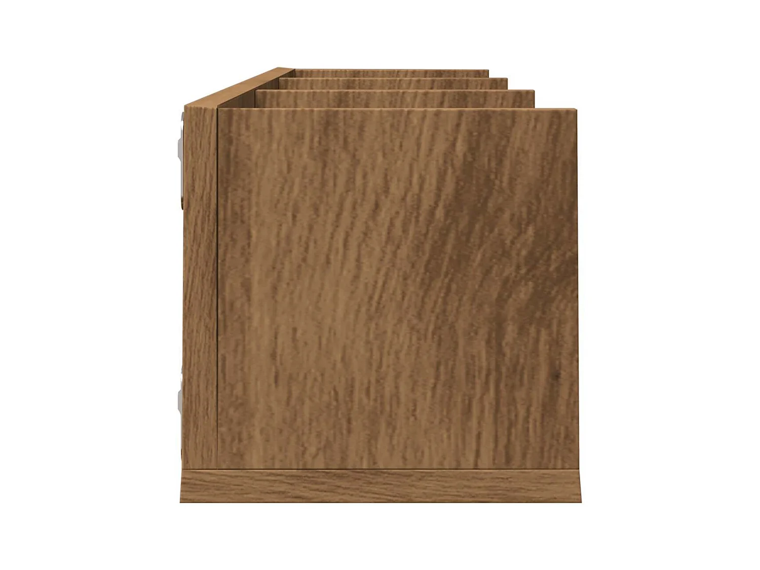 Étagère murale à CD chêne artisanal 75x18x18 cm bois ingénierie