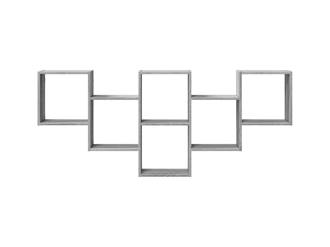 Estante de pared Sonoma gris 159x18x66 cm madera de ingeniería