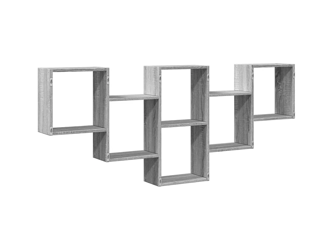 Sonoma wandplank grijs 159x18x66 cm bewerkt hout