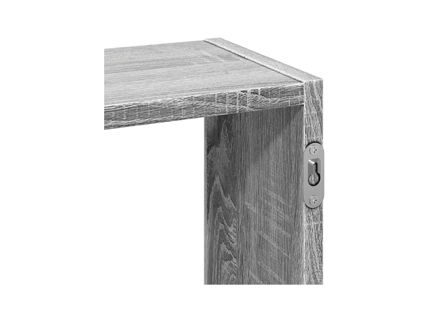 Sonoma wandplank grijs 159x18x66 cm bewerkt hout