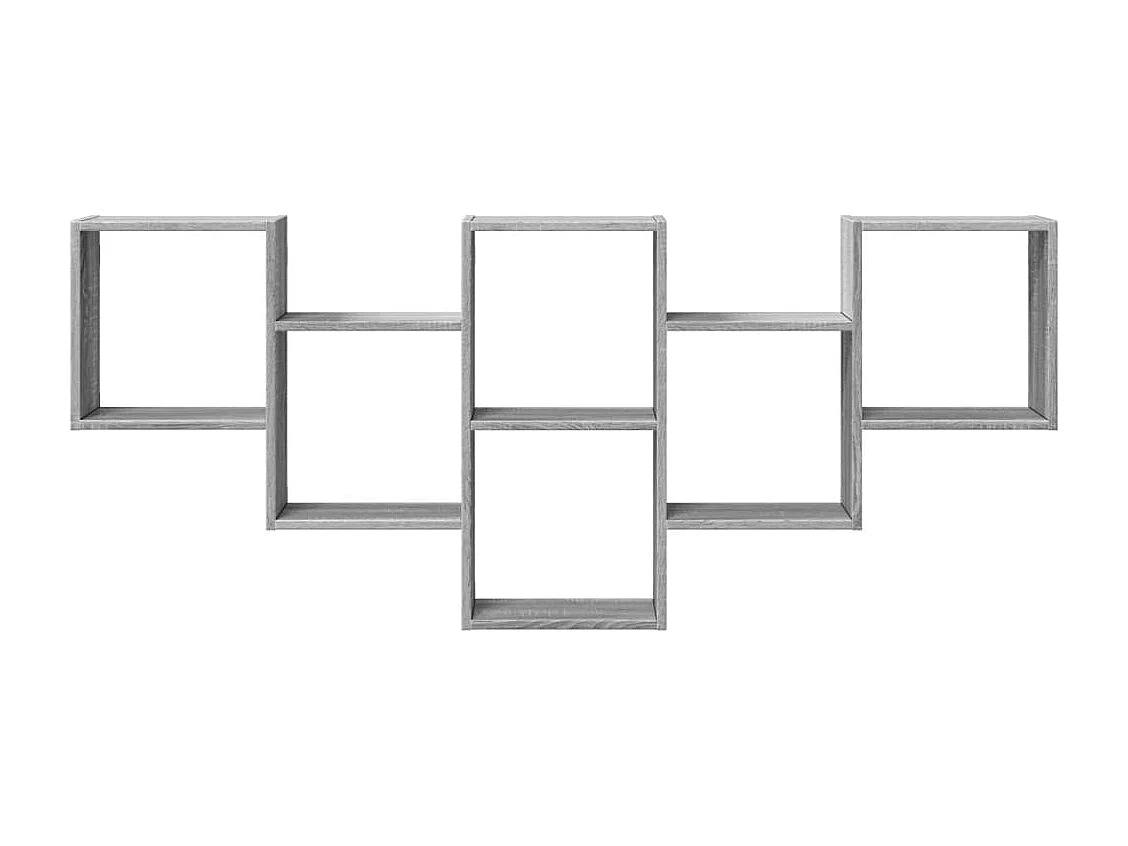 Estante de pared Sonoma gris 159x18x66 cm madera de ingeniería