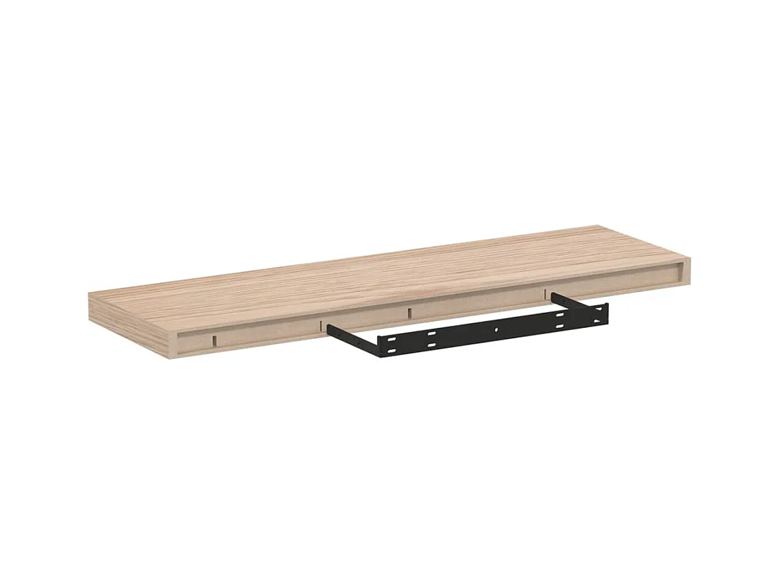 Zwevende planken 4 stuks 80x23,5x4 cm bewerkt hout