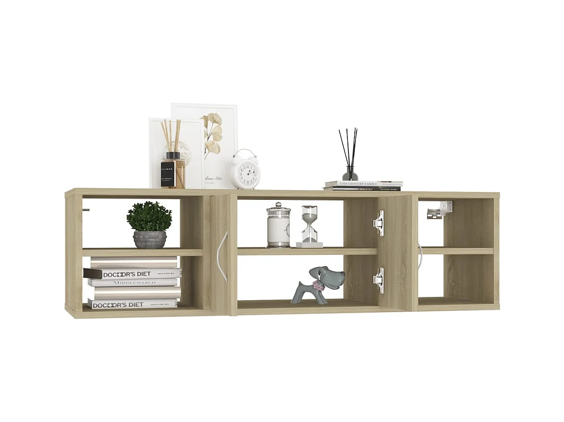 Mensola da parete in rovere Sonoma 102x30x29 cm in legno ingegnerizzato