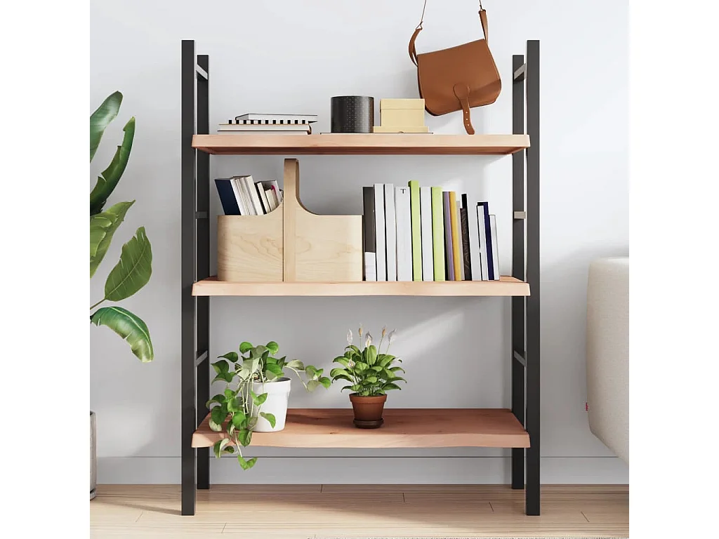 Étagère murale 80x50x2 cm bois de chêne massif non traité