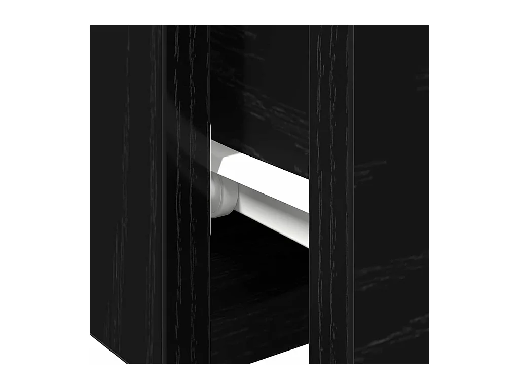 étagères murales 2 pcs chêne noir 68x30x20 cm bois d'ingénierie