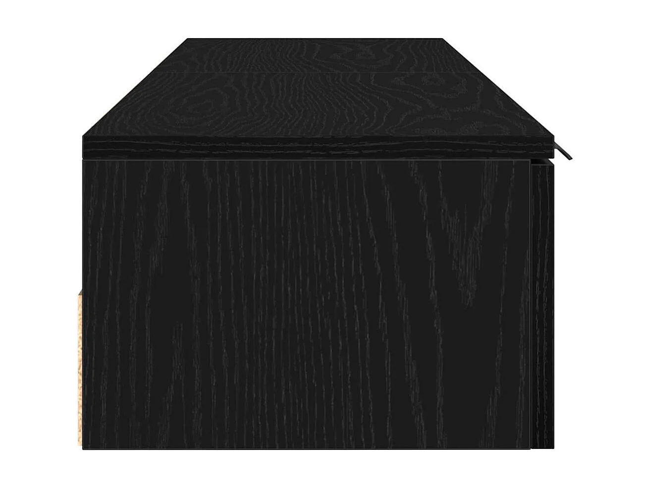 Wandregale 2 Stück Eiche schwarz 68x30x20 cm Holzwerkstoff