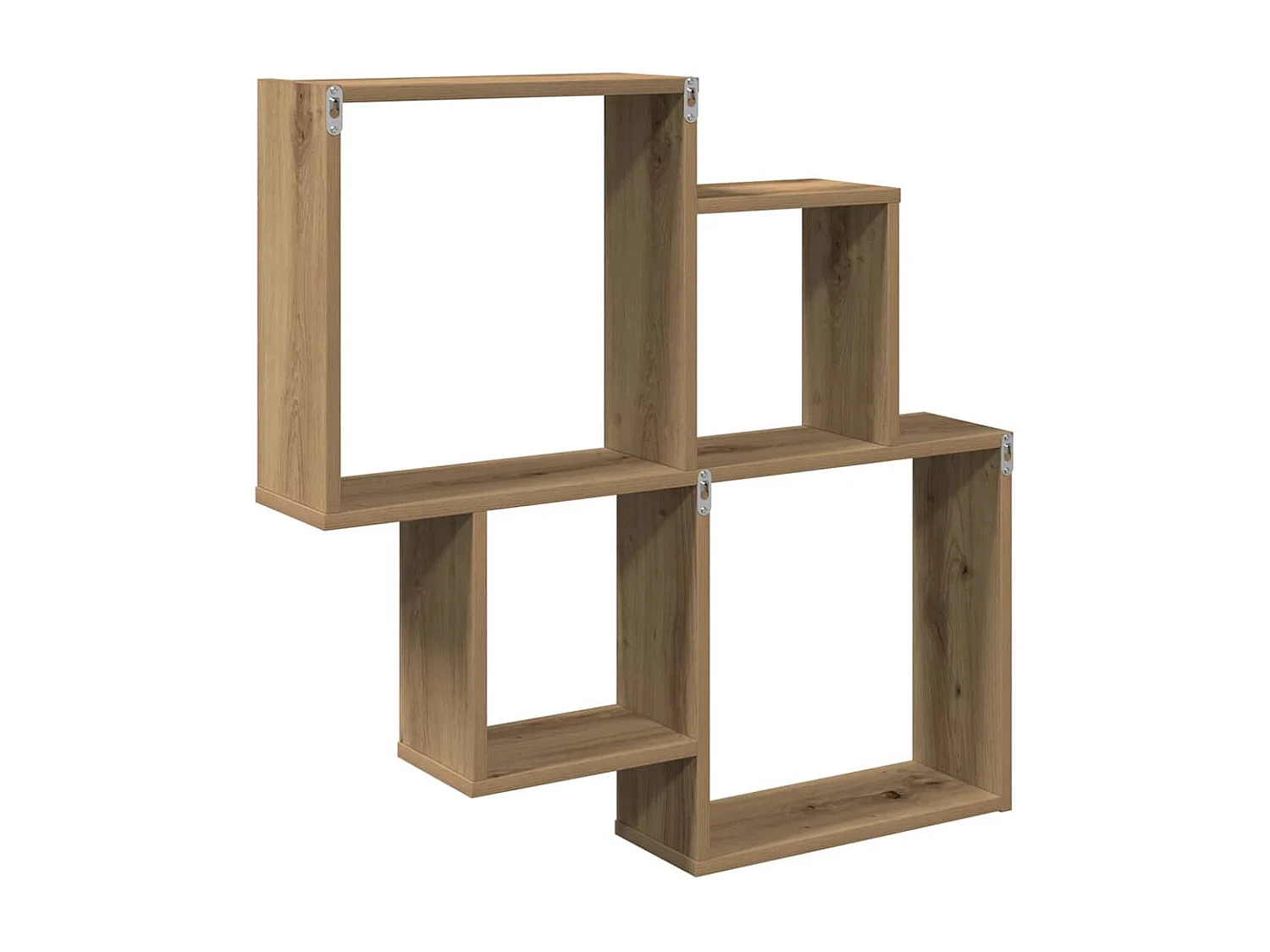 Étagère murale chêne artisanal 80x15x78,5 cm bois d'ingénierie