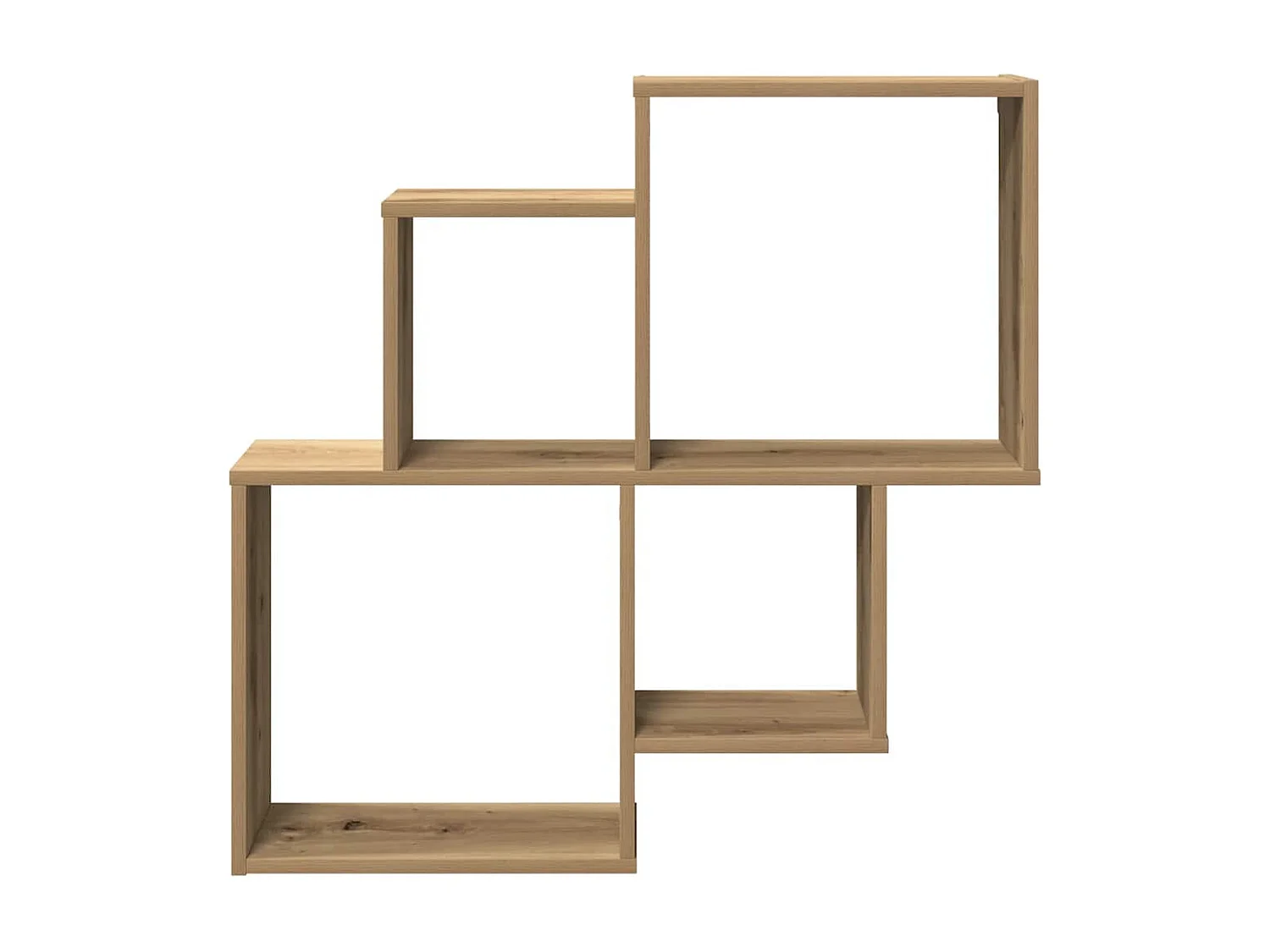 Étagère murale chêne artisanal 80x15x78,5 cm bois d'ingénierie