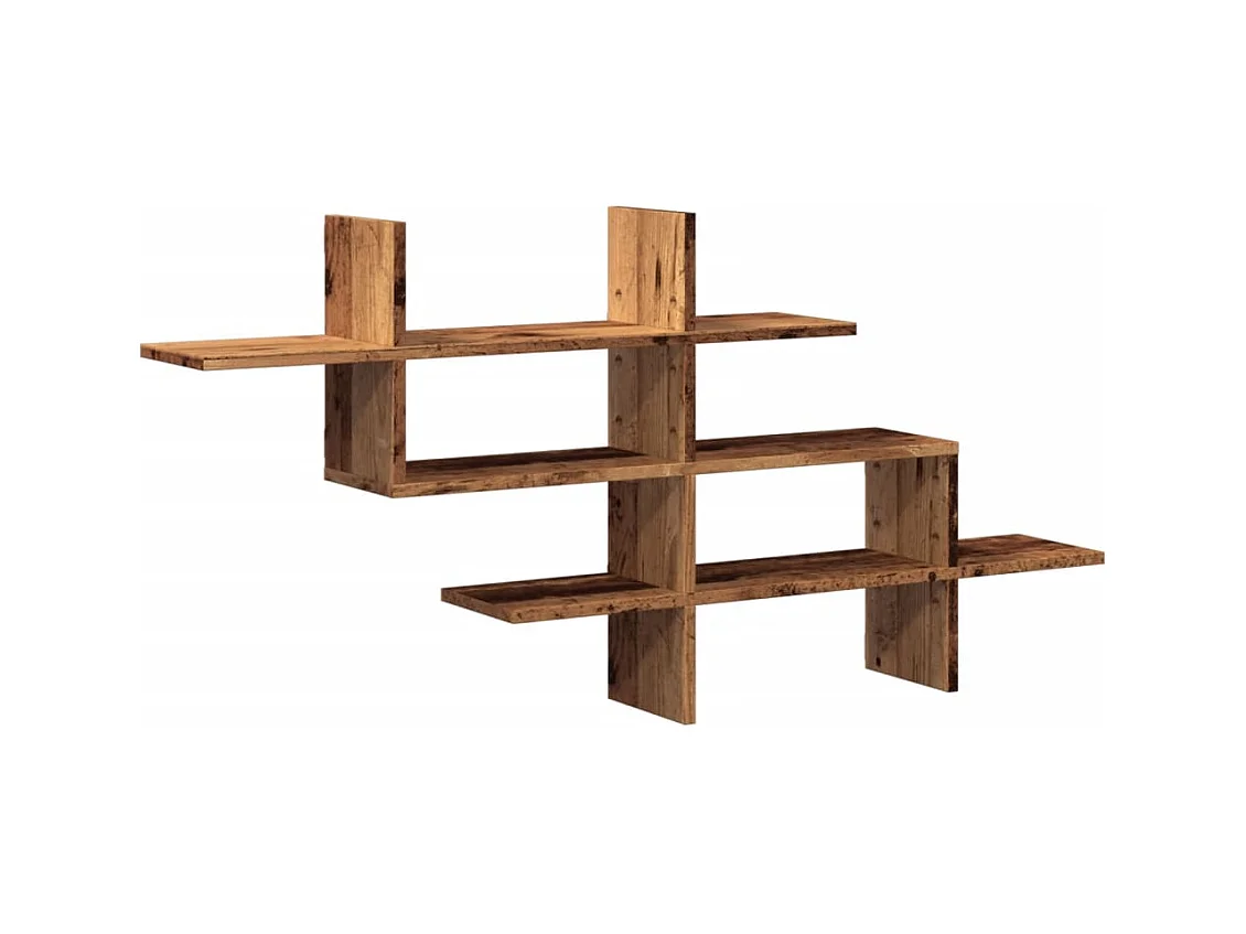 Mensola da parete in legno vecchio 124,5x18x60,5 cm in legno ingegnerizzato