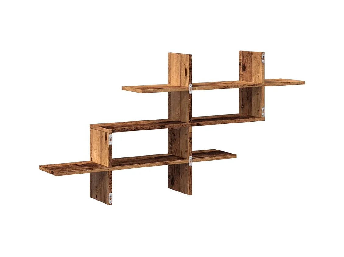 Mensola da parete in legno vecchio 124,5x18x60,5 cm in legno ingegnerizzato